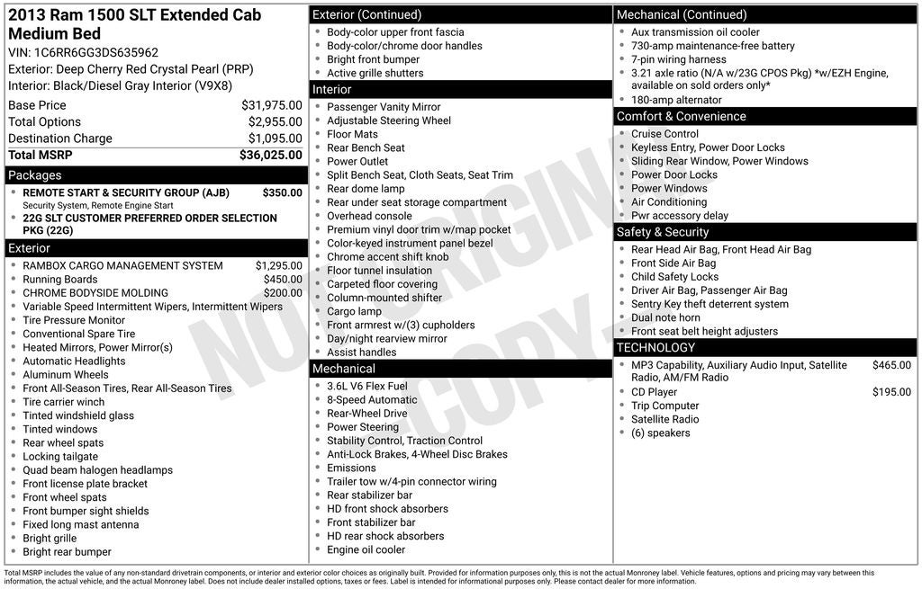 2013 RAM 1500 SLT