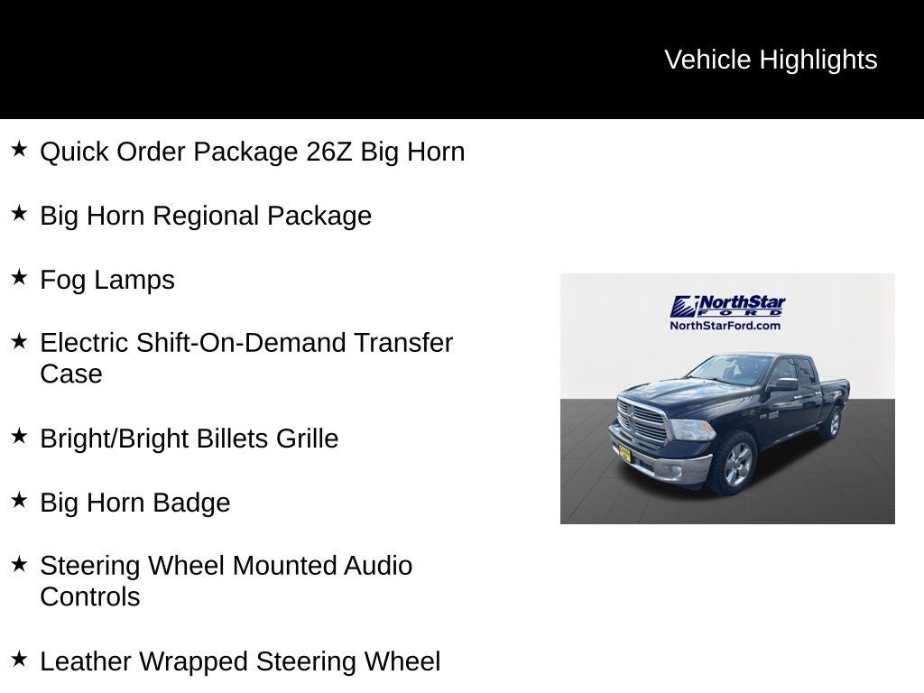 2015 RAM 1500 Big Horn