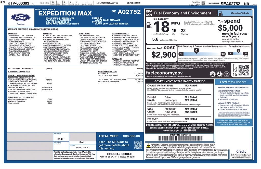 2025 Ford Expedition Max Platinum