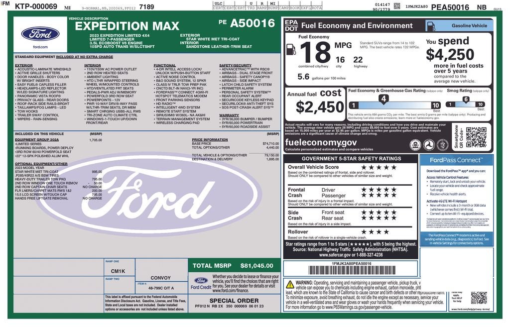 2023 Ford Expedition Max Limited