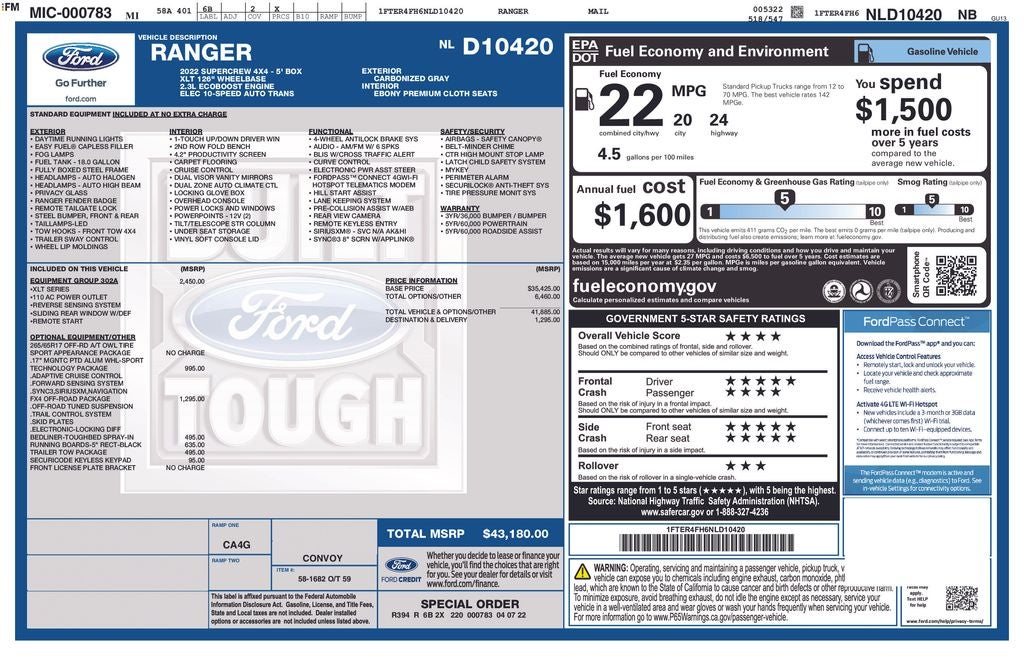2022 Ford Ranger Roush