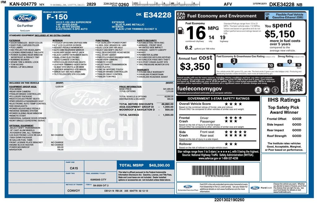 2013 Ford F-150 FX4
