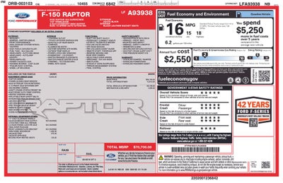 2020 Ford F-150 Raptor