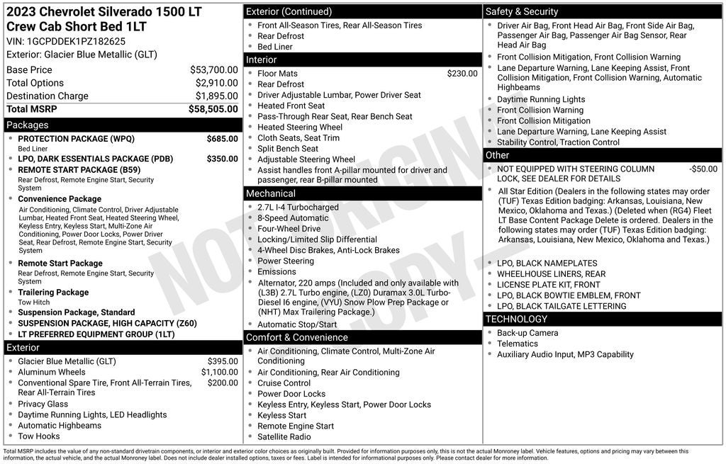 2023 Chevrolet Silverado 1500 LT LT1
