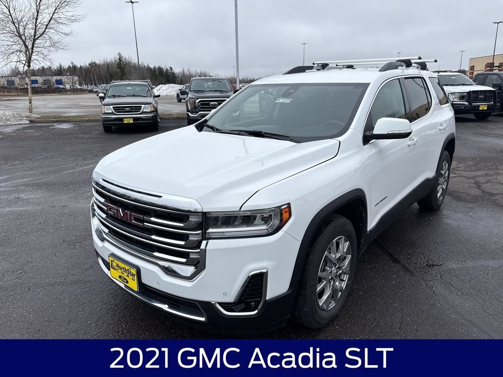 Used 2021 GMC Acadia SLT with VIN 1GKKNULS2MZ207428 for sale in Duluth, Minnesota