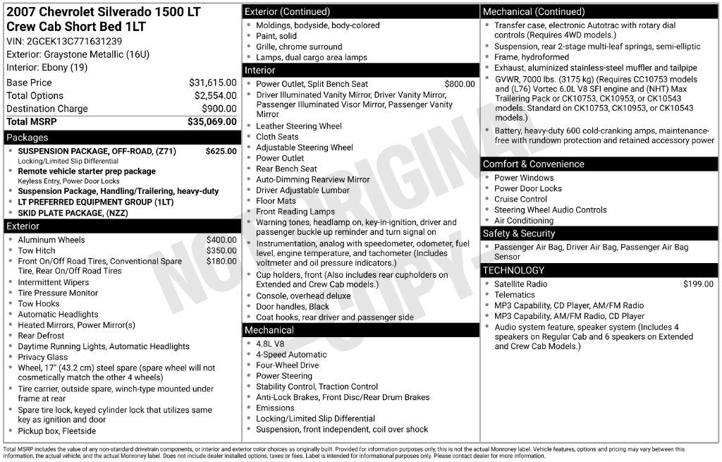 2007 Chevrolet Silverado 1500 LT LT1