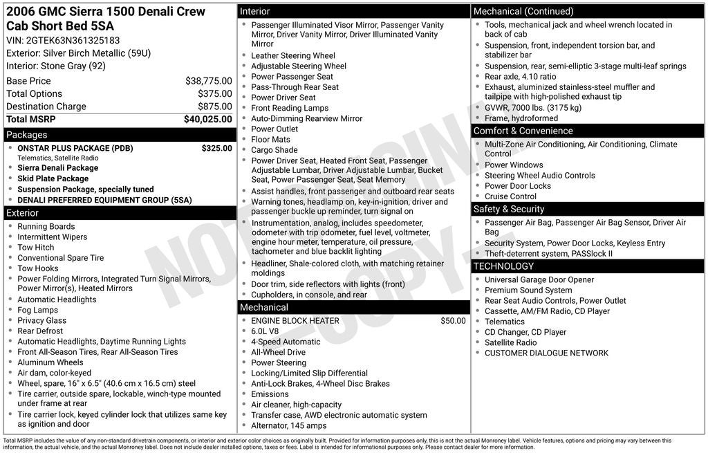 2006 GMC Sierra 1500 Denali