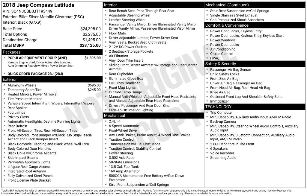 2018 Jeep Compass Latitude