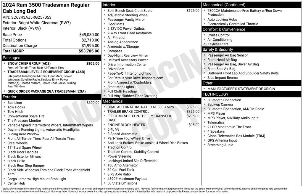 2024 RAM 3500 Tradesman