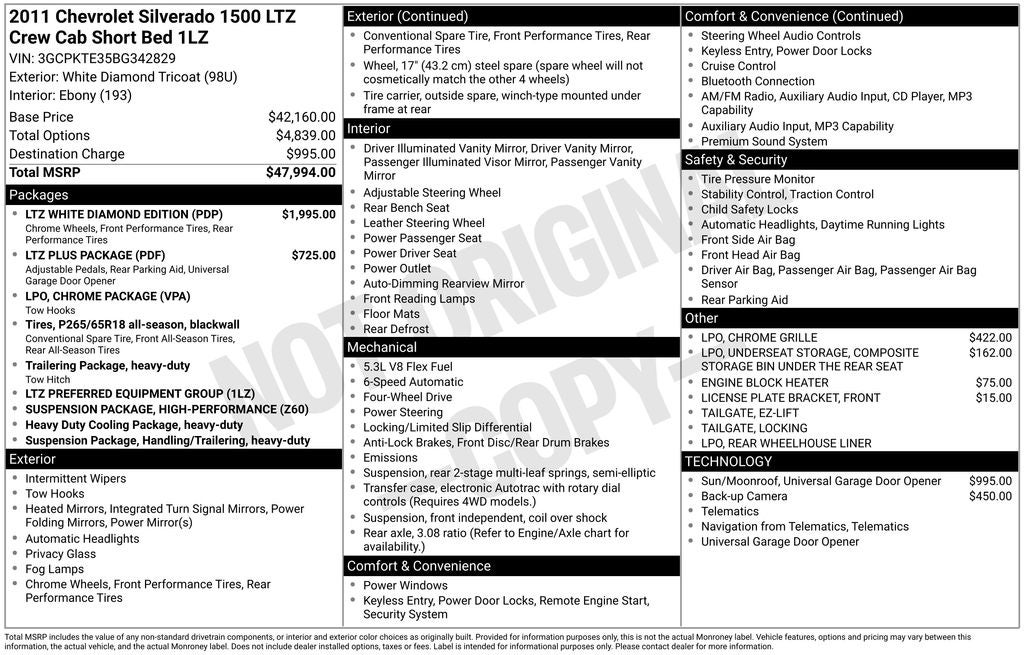 2011 Chevrolet Silverado 1500 LTZ