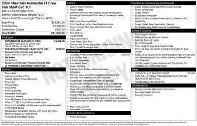 2009 Chevrolet Avalanche 1500 LT