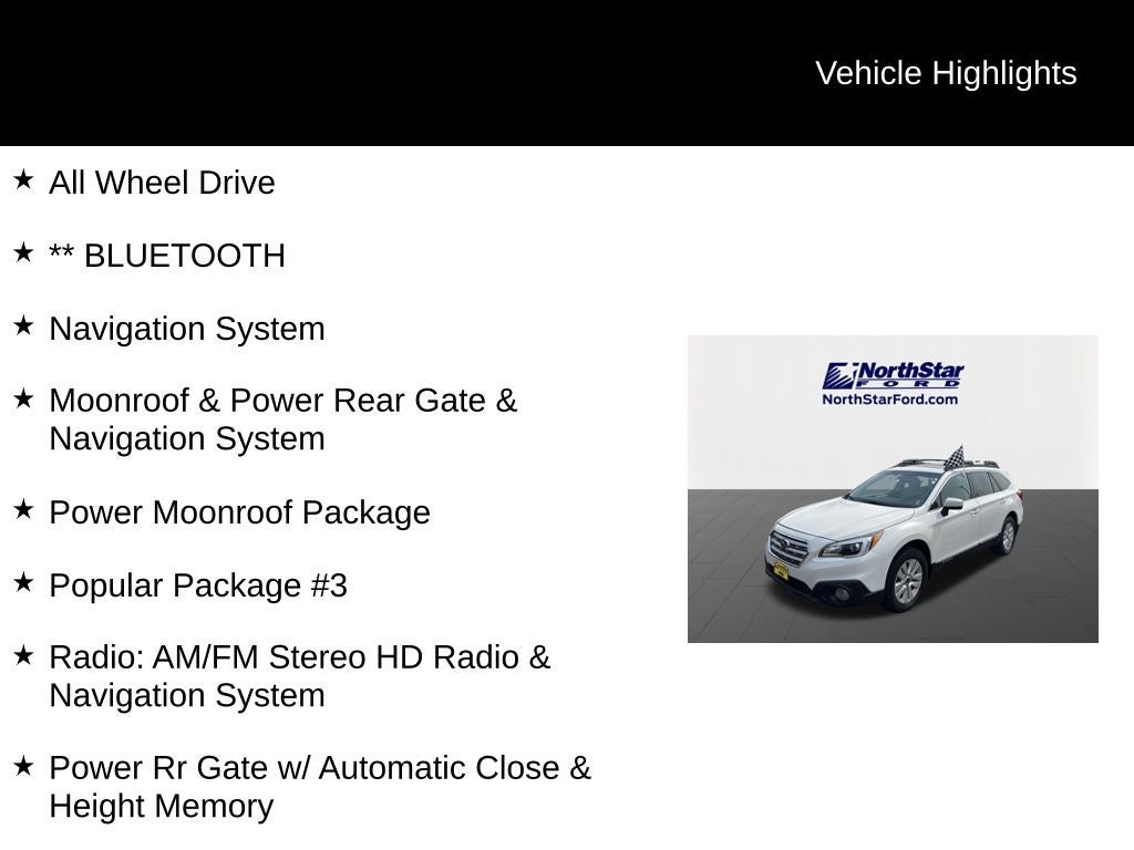 2015 Subaru Outback 2.5i Premium