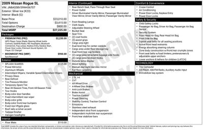 2009 Nissan Rogue SL