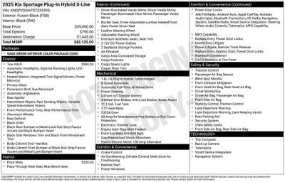 2025 Kia Sportage Plug-In Hybrid X-Line