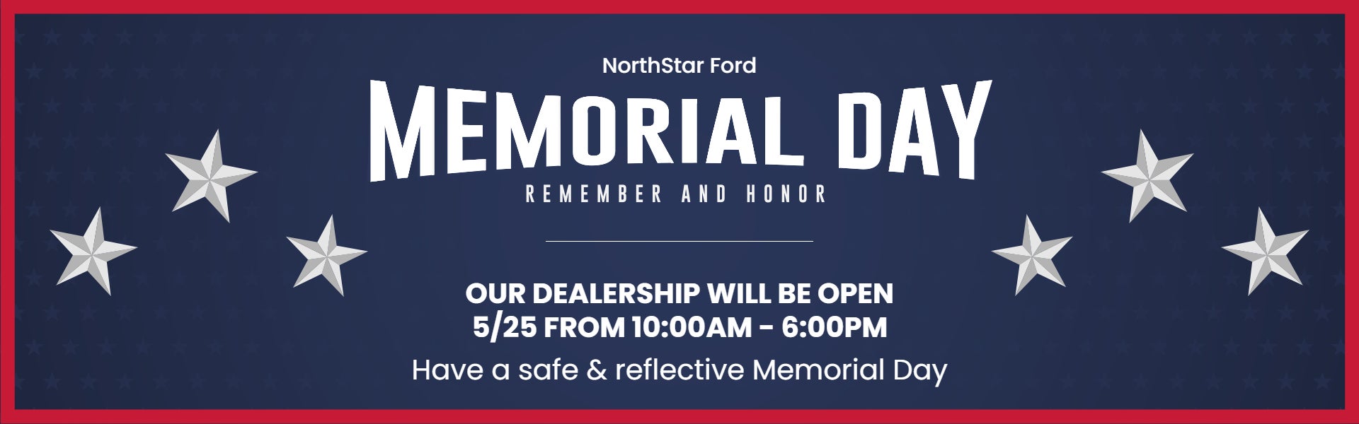 Memorial Day Hours 
